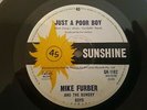 JUST A POOR BOY // MIKE FURBER AND THE BOWERY BOYS RARE OZ GARAGE SUNSHINE 1965