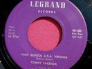 TOMMY FACENDA - High School U.S.A. - Mint- 45 rpm  Legrand 1001 original version