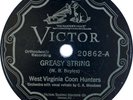 WEST VIRGINIA COON HUNTERS: Greasy String US Victor 20862 Country 78 Hear