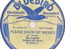 BO CARTER: Please Warm My Weiner US Bluebird 6058 Blues 78 Rare Hear