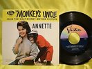 ANNETTE FUNICELLO - THE MONKEYS UNCLE 45 RPM, W/ PICTURE SLEEVE. W/ BEACH BOYS