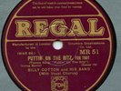 British Jazz Dance 78 BILLY COTTON and His Band PUTTIN' ON THE RITZ Plays E 1930