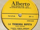 three vintage latin Puerto Rican 78rpm records - Tobita Medina, Polito Rey +++