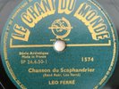 78 tours Le Chant du Monde Léo FERRE 