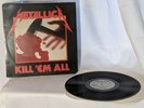 Metallica Kill Em All 1983 MRI 069 B USA LP Silver Megaforce Records Album Poor
