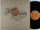 NEIL YOUNG Harvest REPRISE LP VG+ textured gatefold w/ lyric poster   