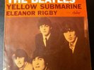 Vtg The Beatles 45 Picture Record Sleeve Capitol 5715 Yellow Submarine