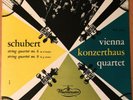 SCHUBERT STRING QUARTETS 6/9  Vienna Konzerthaus  WESTMINSTER WL 5224 MONO NM-