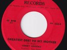 HENRY BROOKS Greatest Debt To My Mother RARE northern soul 45 Mini Skirts FUNK