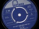KIKI DEE Why Don't I Run Away From You 7 INCH VINYL UK Fontana 1966 3 Prong
