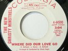 THE NEW CHRISTY MINSTRELS:  WHERE DID OUR LOVE GO / STOP IN THE NAME OF LOVE