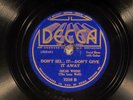 78 RPM -- Oscar Woods, Decca 7219, E/V+ Blues - Steel Guitar