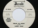 Larry Dale Herald White Label DJ Only 45rpm 1975 