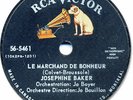 Super Rare 1959 JOSEPHINE BAKER French 78 RPM Record. Le marchand de bonheur