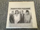 U2 - Party Politicians - Rare Euro Double Live LP Yellow Vinyl 87' - EX
