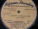 1941 Acetate DINAH SHORE sings DADDY on Quizzer show & some schtick GREAT SOUND