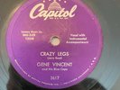 Rockabilly 78 Gene Vincent - Crazy Legs/Important Words CAPITOL 3617