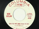 Folk Rock 45 - Bob Dylan - One Of Us Must Know - Columbia - mp3 - promo