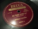 DOOLEY WILSON : AS TIME GOES BY (CASABLANCA)  /  KNOCK ON WOOD.  US. 78.rpm 1946