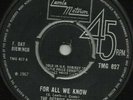 The Detroit Spinners ?– For All We Know / I'll Always Love You   TMG 627