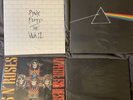 pink floyd, guns and roses, and metallica vinyl