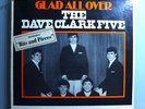 DAVE CLARK FIVE GLAD ALL OVER RARE ORIG '65 WHITE LABEL PROMO LP w/WITHDRAWN CVR