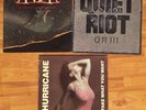3 1980s LP Vinyl Records HAIR METAL - HURRICANE - Y&T - QUIET RIOT - MINT