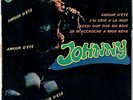JOHNNY HALLYDAY Amour d'été 1966 EP Imprimerie JAT Sans Rabats. Labels Bleus