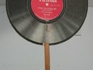 1910s VICTOR PHONOGRAPH / VICTROLA RECORDS CHROMOLITHOGRAPH ADVERTISING FAN