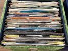 4 DJ cases of VINYL 45 rpm singles from 70s - 90s Beatles, Stones, Bowie etc