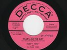 '57 Westex Rockabilly BUDDY HOLLY That'll Be the Day/Rock With Ollie Vee M- HEAR