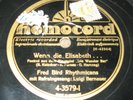 1920s Homocord 4-3579 ed1 Fred Bird: Wenn Die Elisabeth, Kannst Du. EURO JAZZ