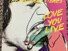 ROLLING STONES LOVE YOU LIVE VINYL RECORD 2X LP WITH PROMO HOLE