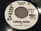 Barbara Mason: You Better Stop It/Happy Girl 1969 Arctic Records Promo 154