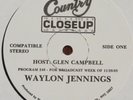 WAYLON JENNINGS Country Closeup VINYL LP Glen Campbell host RADIO SHOW 1983 HEAR