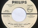 Dick St. John - You Know What I Mean 45 Phillips psych Promo vg+