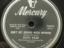 Don't Get Around Much Anymore/Changing Partners by Patti Page (Mercury 70295) EX