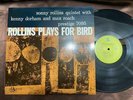 SONNY ROLLINS ROLLINS PLAYS FOR BIRD PRESTIGE OJC 214 STEREO GERMANY Vinyl LP