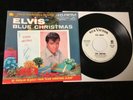 ELVIS PRESLEY 45 PROMO 447-0720 BLUE CHRISTMAS/WOODEN HEART HIGH GRADE NM/NM