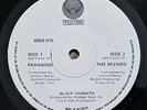 BLACK SABBATH - PARANOID B/W THE WIZARD - OZ VERTIGO SWIRL LABEL 45 - 1970