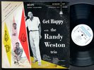 RANDY WESTON TRIO Get Happy With LP RIVERSIDE RECORDS RLP 12-203 US 1956 DG MONO