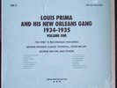 Louis Prima And his New Orleans Gang 1934-1935 Vol. 1 The Old Masters LP