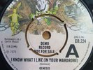 DEMO RECORD: Genesis - I Know What I Like - CB.224 - Vinyl Single 7