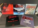 saxon, 5 LP's, 1979 (?), Denim and Leather, Wheels of Steel, The Eagle has lande