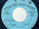 NICK ASHFORD California Soul Verve Northern Soul Promo 45 HEAR