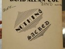 David Allan Coe Nothing Sacred OG LP '79 private press outlaw country rock VG++