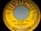 ELVIS PRESLEY - Baby Let's Play House - 1955 Sun Records 217 Push Mark 45 VG