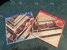 The Beatles Red And Blue Albums On Red And Blue Vinyl With Lyrics On Inserts