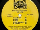 THE ELECTRIC COMPANY Public Serve Announcements 1971-1972 Record PBS Radio Spots