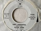 Elton John RARE 70s ROCK 45 (DJM 008 PROMO) Lady Samantha/All Across the Havens